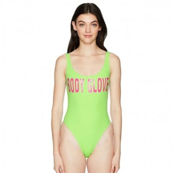 NWT Body Glove Swimsuit 1 one piece The look  Neon Green - Picture 1 of 2